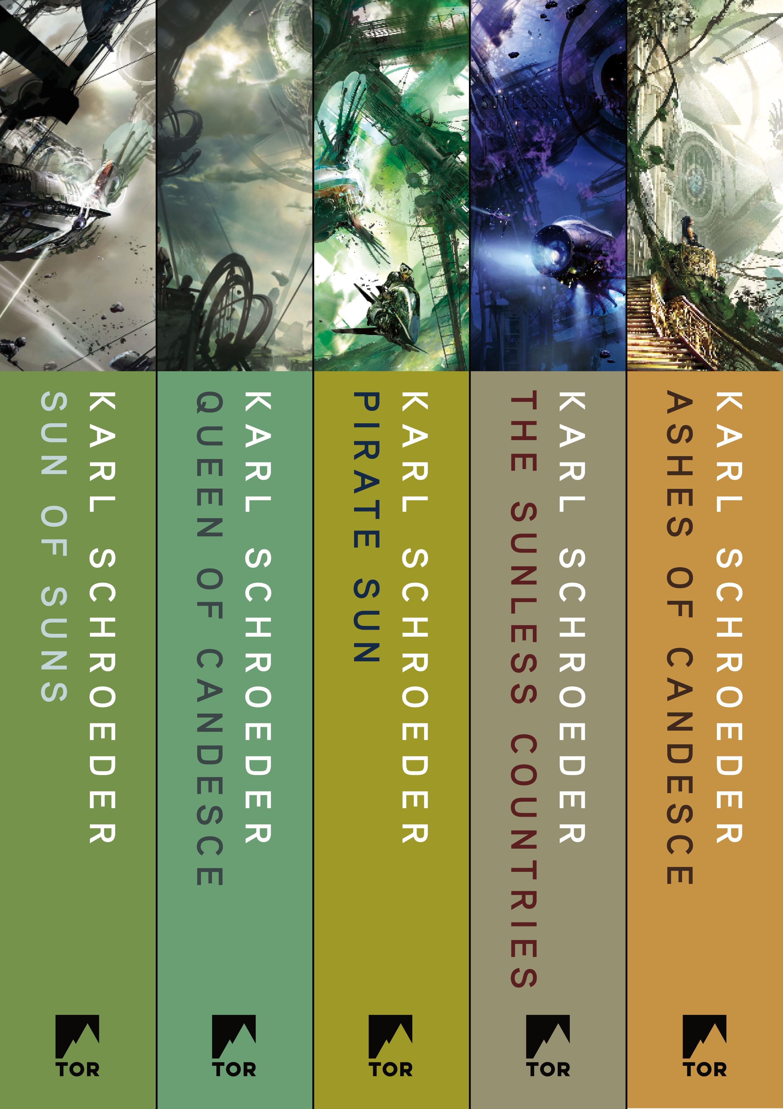 The Complete Virga Series : Sun of Suns, Queen of Candesce,  Pirate Sun, Sunless Countries, Ashes of Candesce by Karl Schroeder
