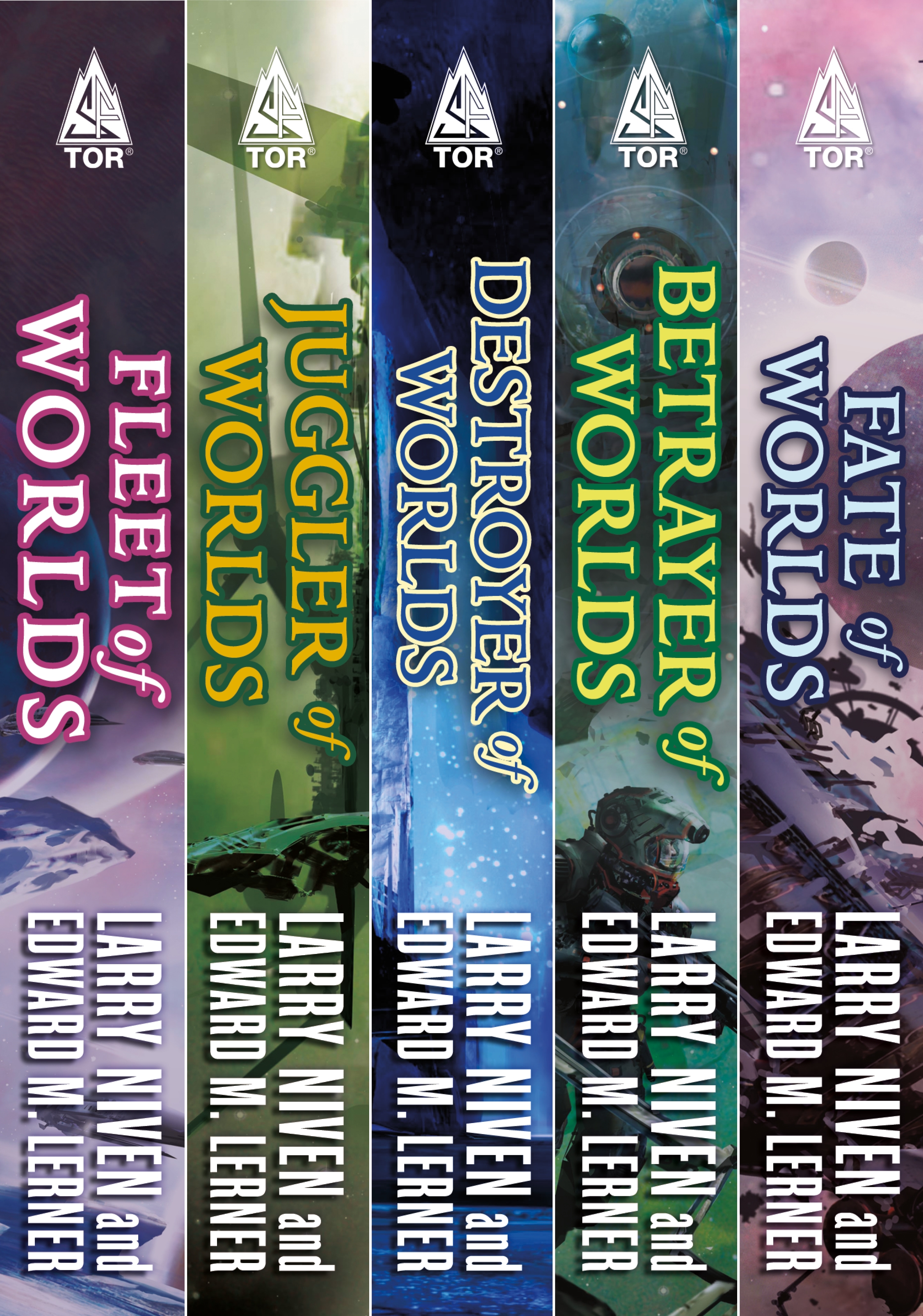 The Complete Fleet of Worlds : A Ringworld Series: Fleet of Worlds, Juggler of Worlds, Destroyer of Worlds, Betrayer of Worlds, Fate of Worlds by Larry Niven, Edward M. Lerner