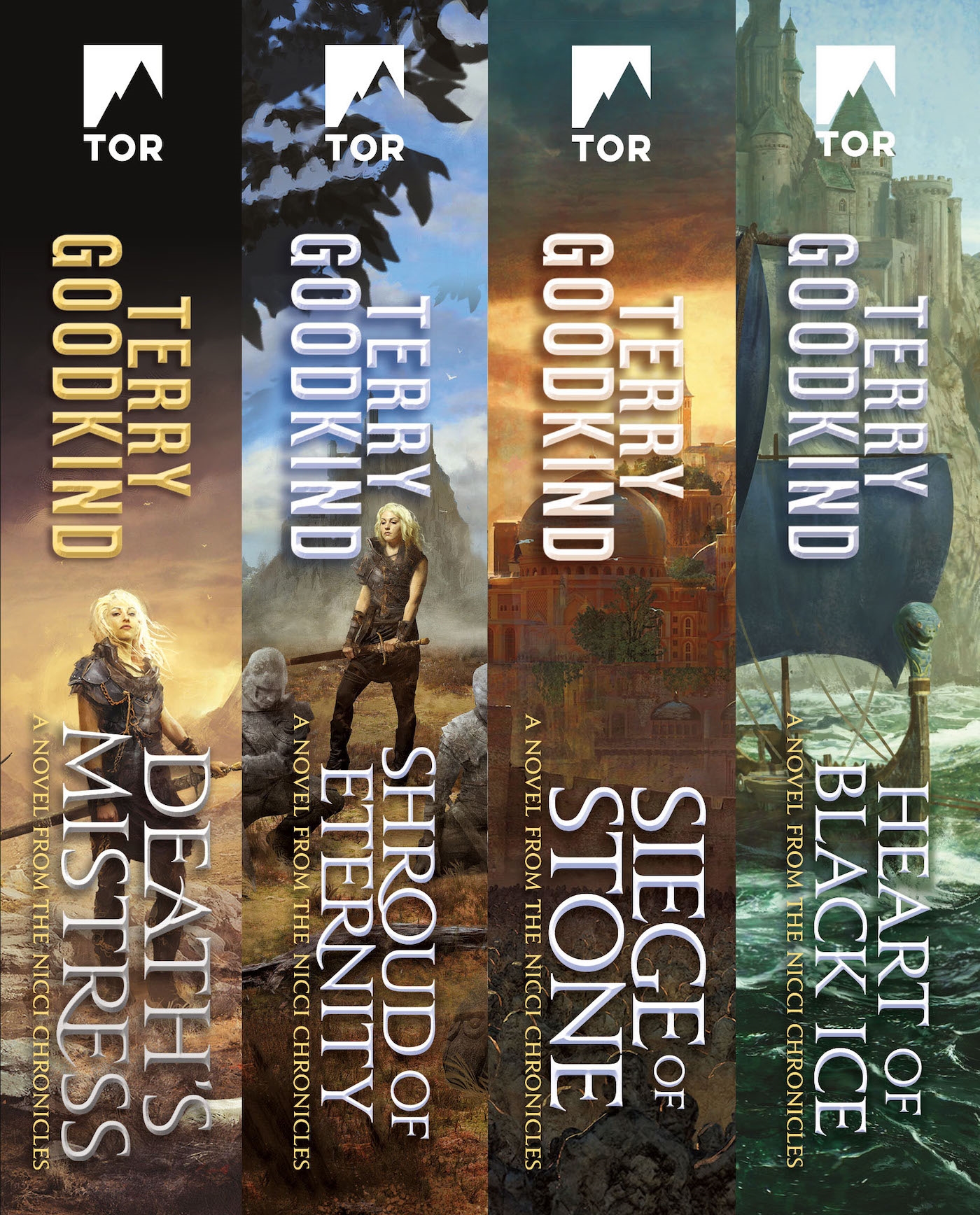 The Nicci Chronicles : Death's Mistress, Shroud of Eternity, Siege of Stone, Heart of Black Ice by Terry Goodkind