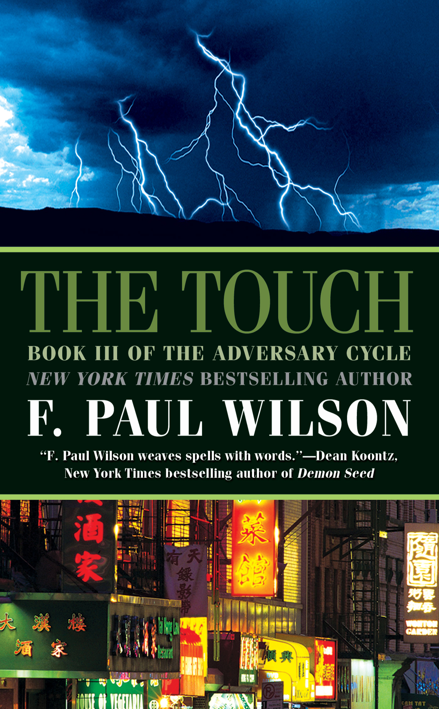 The Touch : Book III of the Adversary Cycle by F. Paul Wilson