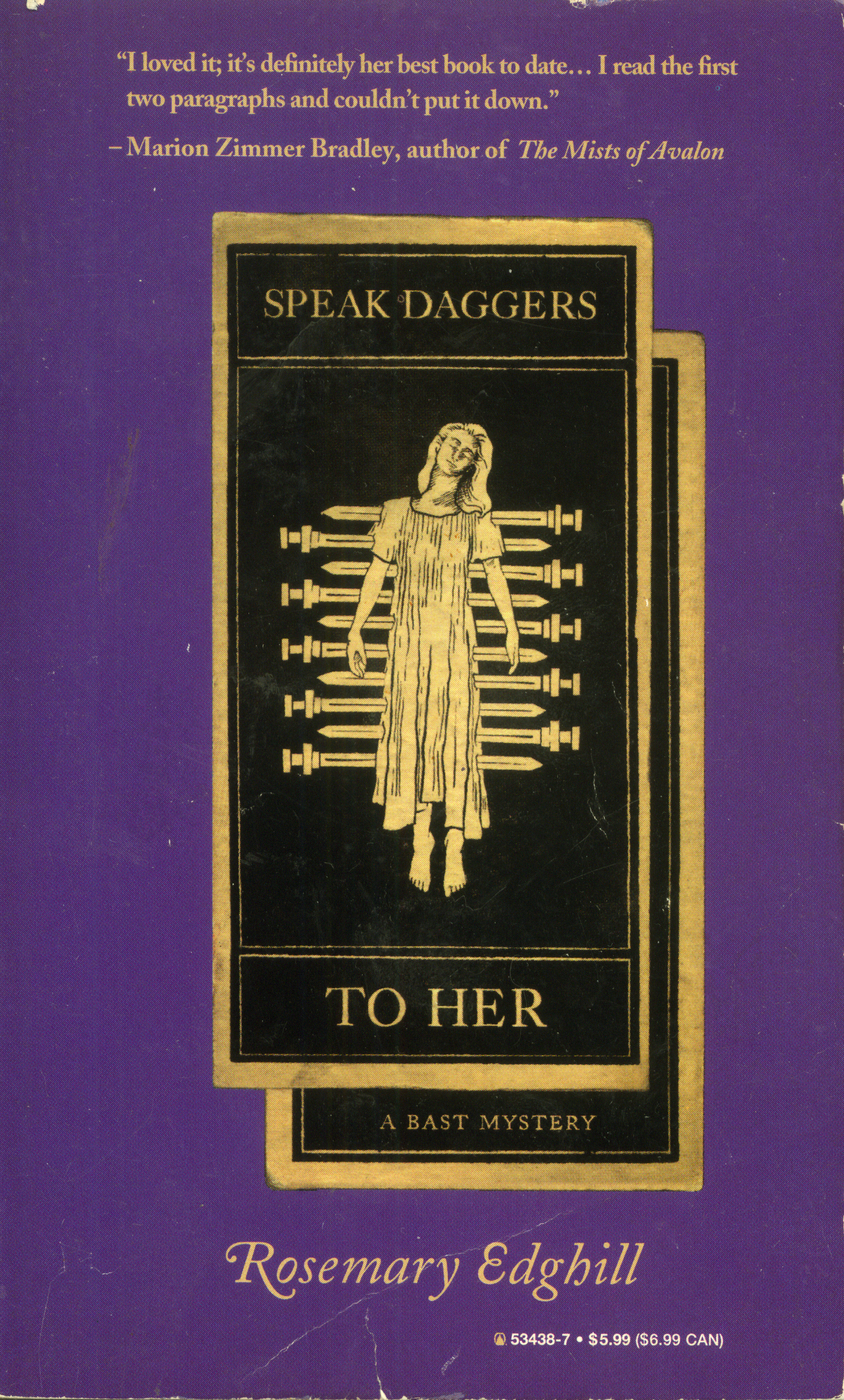 Speak Daggers To Her : A Bast Mystery by Rosemary Edghill
