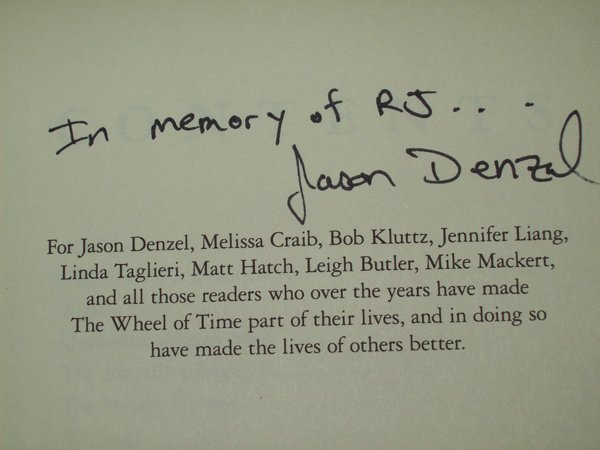 Even Jason was signing autographs