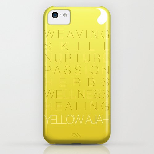 yellow ajah iphone 5c case By minniearts d6ndh4n