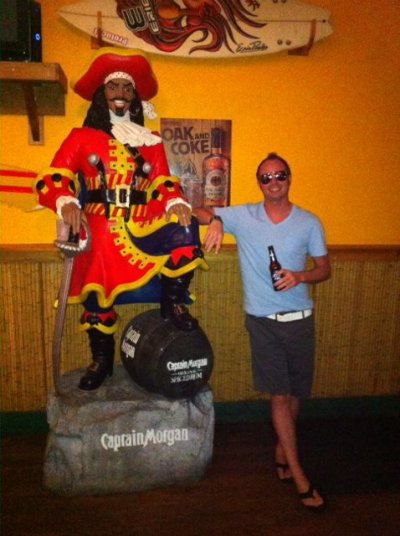 Chilling with Capt Morgan