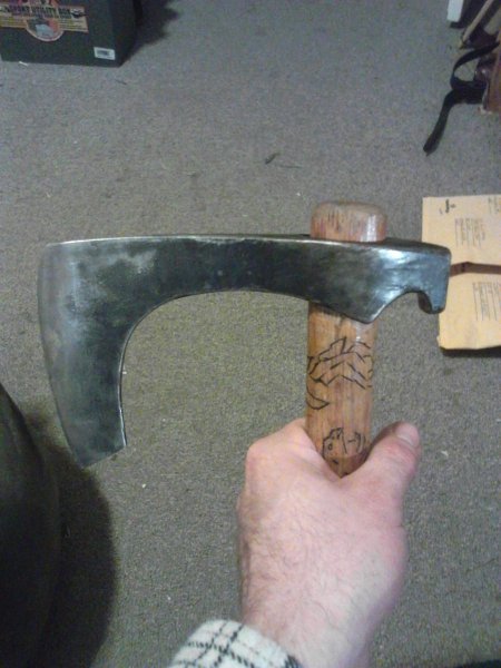 this is a very Perriny Viking bearded Axe replica.