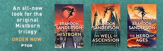 The Mistborn Trilogy by Brandon Sanderson